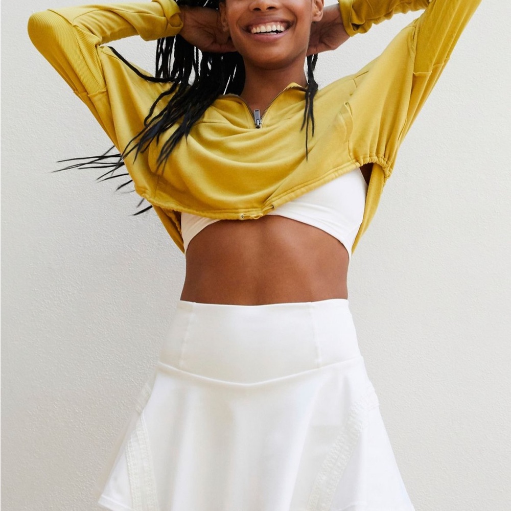 Free People white tennis skirt
